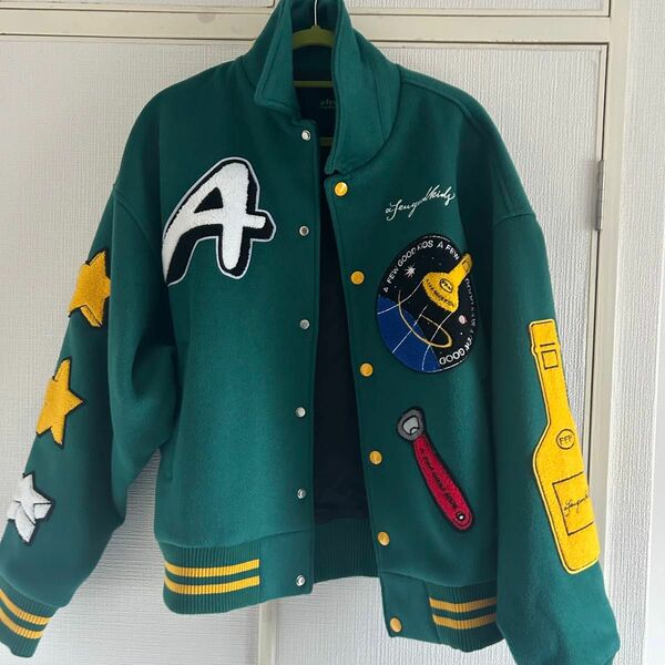 a few good kids AFGK ラッパー スタジャンジャケット 宇宙デザイン ロケット柄 JACKET ストリート