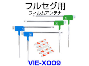 VIE-X009 対応 取付可能 フィルムアンテナ フルセグ TVアンテナ 専用 両面テープ 3M 端子テープ セット 予備 補修 載せ替え用 汎用