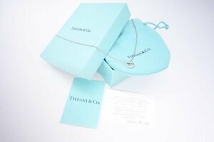 TIFFANY&CO オープンハート XSサイズ プチネックレス シルバー925 【管理：W03105A】