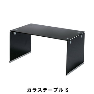 【値下げ】 ガラステーブル S 幅76 奥行45 高さ39cm インテリア テーブル センターテーブル ブラック M5-MGKAM00910BK