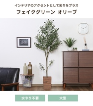 オリーブ フェイクグリーン 観葉植物 人工観葉植物 高さ180 ジョイント インテリア お手入れ不要 大型 造花 M5-MGKFGB00542_画像2