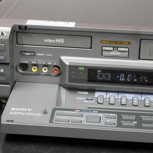 ★☆SONY 高画質Hi8/VHS・整備済保証付WV-BW1動作美品 i0425☆★の画像4