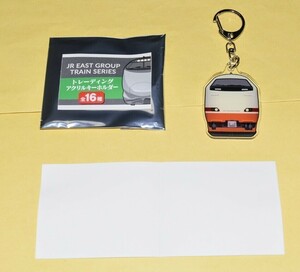 限定1品　JR東日本 スーパートレインスタンプラリー関連グッズ　トレーディングアクリルキーホルダー　【485系　（日光・きぬがわ色）】