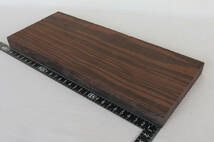 木材・縞黒檀・板材・大きさ約３００×１２０×１９ミリ・重さ７８７グラム_画像1