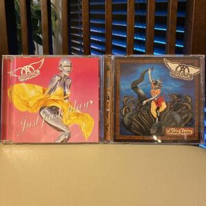 「Just Push Play」(国内盤・帯付) +「Nine Lives」(インポート) / Aerosmith CD2枚セット