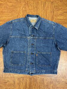 Levis リーバイス デニムジャケット オレンジタブ　70626 0217 L ビッグサイズ　1円スタート　ヴィンテージ RRL ラルフローレン　Lee