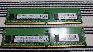 ★SK hynix DDR4 1Rx4 PC4-2400T 8GB x2枚組 16GB★