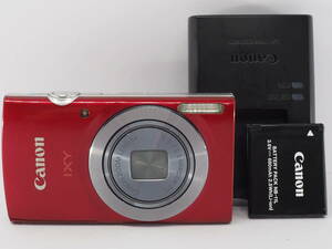 ★特上品★ キヤノン CANON IXY 150 レッド ★完動品 ★バッテリー チャージャー付き ＃A317