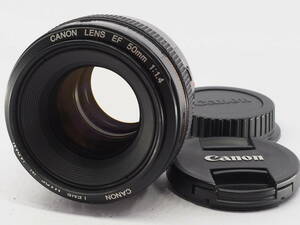 ★特上品★ キヤノン CANON EF 50ｍｍ Ｆ1.4 USM ★前後キャップ付き ＃A335