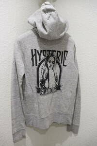  prompt decision HYSTERIC GLAMOUR Hysteric Glamour both sides print brand Logo &his girl print Zip sweat Parker lady's FREE