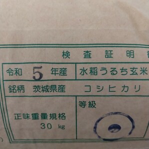 茨城県産コシヒカリ玄米25キロ（内容量24.7キロ）小分け不可の画像2
