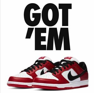 新品未使用 Nike SB Dunk Low Pro J-Pack Chicago/Varsity Red and White ナイキ ダンク ロー シカゴ US10(28.0cm)