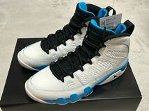 新品未使用 Nike Air Jordan 9 Retro Powder Blue ナイキ エアジョーダン9 レトロ パウダー ブルー US9.5(27.5cm)_画像2