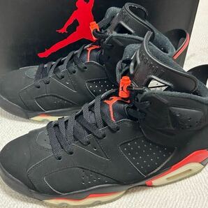 NIKE AIR JORDAN 6 RETRO OG BLACK INFRAREDナイキ エアジョーダン6 OG ブラック インフラレッド US10(28cm)の画像1