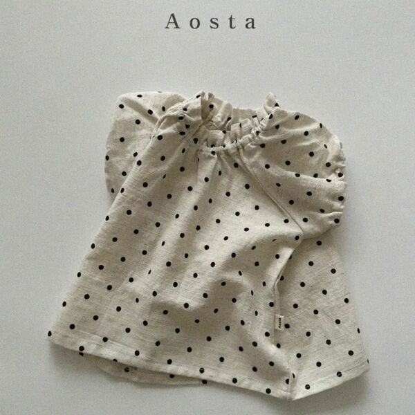 ［M 80size］AOSTA / le linen blouse