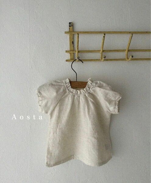 ［M 80size］AOSTA / le linen blouse