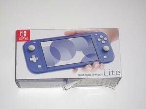 Nintendo Switch lite　本体　ブルー　グリップ2個付き　新品同様　送料無料