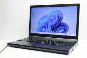 1円スタート ノートパソコン Windows11 富士通 LIFEBOOK A577 15.6インチ DVDマルチ 第7世代 Core i5 SSD256GB メモリ8GB Windows10 10キー