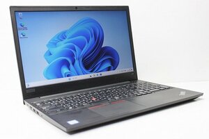 1円スタート ノートパソコン Windows11 Lenovo ThinkPad E580 15.6インチ 第7世代 Core i5 SSD256GB メモリ8GB Windows10 カメラ 10キー