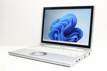 1円スタート ノートパソコン Windows11 2in1PC 第7世代 Core i5 Panasonic レッツノート CF-XZ6 Windows10 SSD256GB メモリ8GB タッチ_画像1