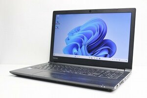 1円スタート ノートパソコン Windows11 東芝 Dynabook B65 大画面 15.6インチ 第8世代 Core i3 SSD256GB メモリ4GB カメラ 10キー