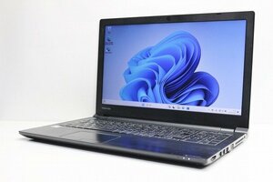 1円スタート ノートパソコン Windows11 東芝 Dynabook B65 大画面 15.6インチ 第8世代 Core i3 SSD256GB メモリ4GB カメラ 10キー