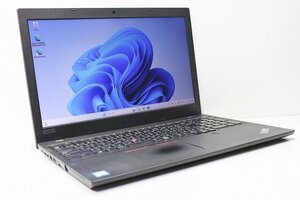 1円スタート ノートパソコン Windows11 Lenovo ThinkPad L580 15.6インチ 第8世代 Core i5 SSD256GB メモリ8GB Windows10 カメラ 10キー