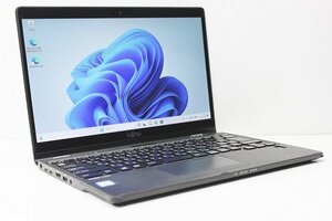 1円スタート ノートパソコン Windows11 2in1PC 富士通 LIFEBOOK U939 第8世代 Core i5 SSD256GB メモリ8GB Windows10 カメラ タッチパネル