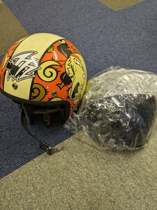 OGK kabuto шлем KenKen wa ключ гонки BOB jet ад 57-59cm новый товар пузырьковый щит имеется ( свет затонированный )