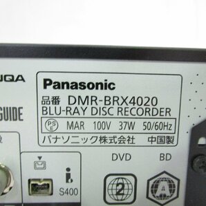 ◎Panasonic パナソニック DMR-BRX4020 ブルーレイディスクレコーダー チャンネル録画 7チューナー HDD/4TB 2016年製 リモコン付き w4410の画像5