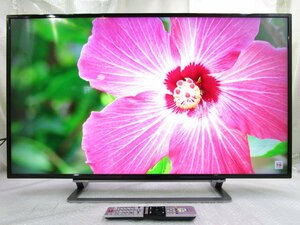 ◎TOSHIBA 東芝 REGZA 43V型 4K対応 液晶テレビ 外付けHDD対応 43G20X 2015年製 リモコン付き 直接引取OK w4910