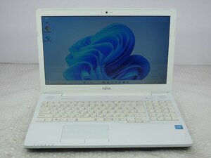 ●富士通 LIFEBOOK AH42/Y / Celeron 3855U / 4GBメモリ / 750GB HDD / 15.6型 / Windows11 Home 【 中古ノートパソコンITS JAPAN 】