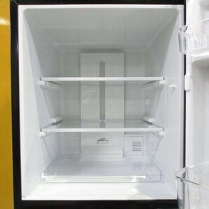 ☆Eangle エディオン 2ドア ノンフロン冷凍冷蔵庫 149L レトロデザイン ANG-RE151-A1 ブラック 2019年製 直接引取OK w451の画像4