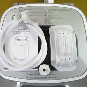 ☆2023年製 BESTEK べステック 全自動洗濯機 3.8kg BTWA01 コンパクト 小型 抗菌パルセーター 直接引取OK w4182の画像7