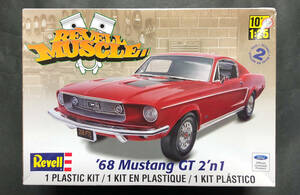 @Usen Out -of -print Model Уровень зала 1/25 '68 Ford Mustang GT 2'n1 Revell 1968 Mustang GT Ford Mustang Mustang не -фиксированная доставка 510 иен