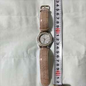 レディース　腕時計　アナログ　THE-GINZA ベルトレザー　ピンク系