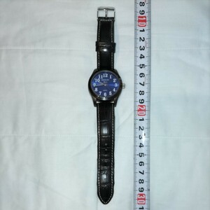 メンズ 腕時計 レザーベルトブラック系「SCRIPT」