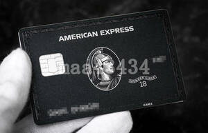 ■□【最上級品】 印字可能！ 新型 アメックス Amex センチュリオンカード ブラックカード メタル レプリカ□■