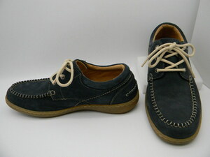 ***[ HAWKINS TRAVELLER ]* shoes (24.5cm) navy blue navy walking shoes Hawkins 