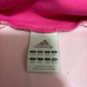 addidas アディダス ガールズ ジャージ 半袖 サイズ160 ピンクの画像4