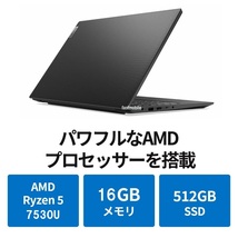 【領収書可】新品 超高性能(16GBメモリ、512GB SSD) Lenovo V14 Gen4 AMD Ryzen5 7530U/16GBメモリ/512GB SSD/14型FHD IPS/WiFi6/有線LAN_画像2