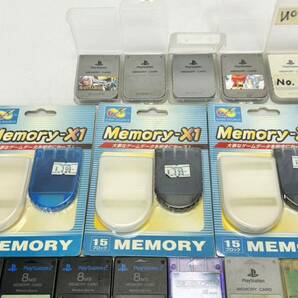 AZ-863 PS PS2 ゲームキューブ メモリーカード 未開封プレイステーションメモリーカード3本パック ソニー メモリースティック 大量 62点の画像8