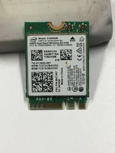 B1615)NEC NS150/Gなど用Intel Dual Band Wireless-AC 3165 3165NGW 無線LANカード 中古動作品