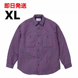 XLサイズ Supreme x MM6 Maison Margiela Padded Shirt Stripe