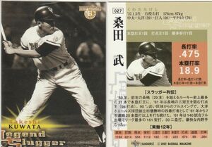 ★2003BBM/スラッガーズ 【桑田 武】 OB:Legend Slugger No.027:大洋 R2