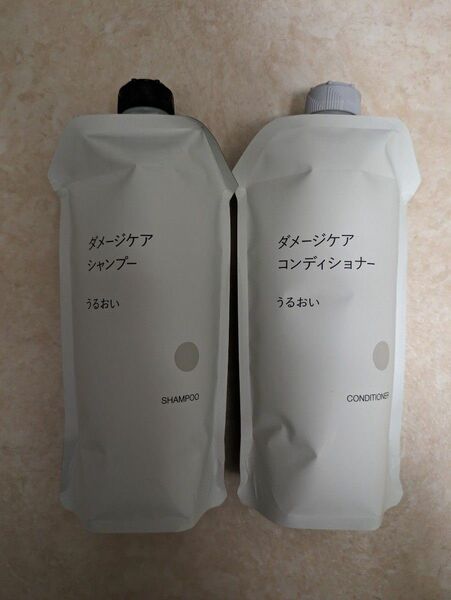 無印良品 ダメージケア うるおい シャンプー＆コンディショナー 詰替 340ml×各1個