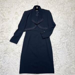 【極美品】東京ソワール　RUNE SOIR　ブラックフォーマル　高級礼服　セットアップ　ワンピース 刺繍　7号