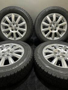 195/65R15 YOKOHAMA/ice GUARD iG60 19年製 JOKER 15インチ 6J ＋43 100 5H スタッドレス 4本 プリウス ウィッシュ (南2-F331)