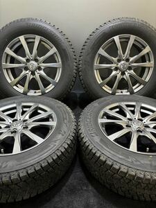 225/65R17 BRIDGESTONE/DM-V3 23年製 TRG 17インチ 7J ＋50 114.3 5H スタッドレス 4本 エクストレイル CX-5 (2-F353)