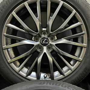 235/55R20 BRIDGESTONE/ALENZA 001 21年製 レクサス RX450h Fスポーツ 純正 20インチ 8J ＋30 114.3 5H 夏タイヤ 4本 (1-F433)の画像2